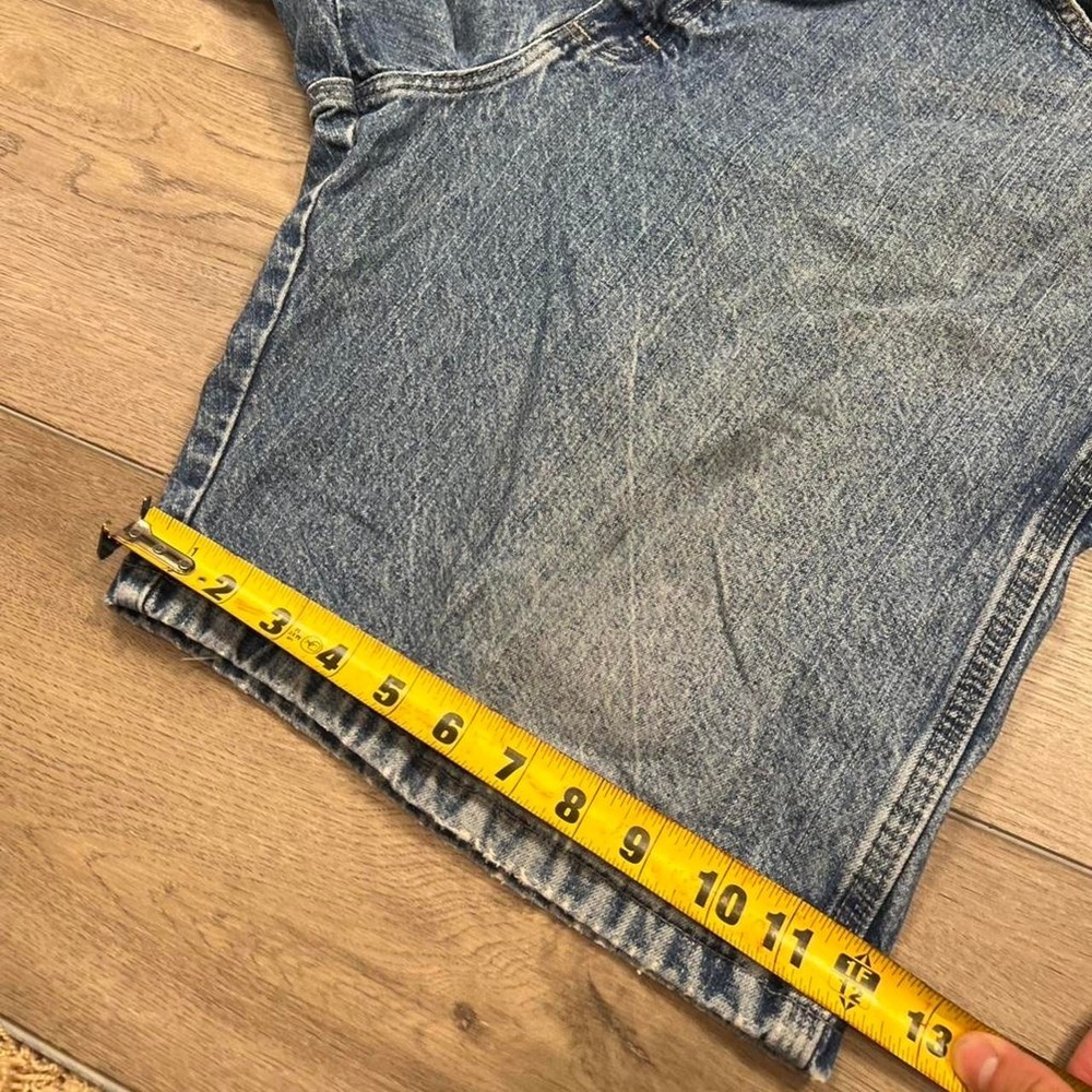 Vintage men's baggy wide leg skater essential distressed jorts shorts summer - Picture 5 of 6